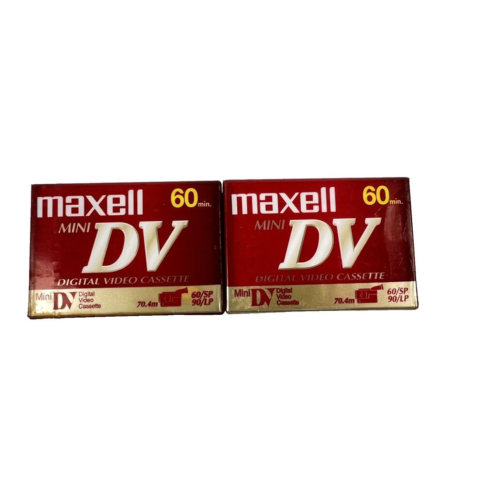 Maxell Mini DV Digital Video Cassette 60 Minute Tape 2 Pack